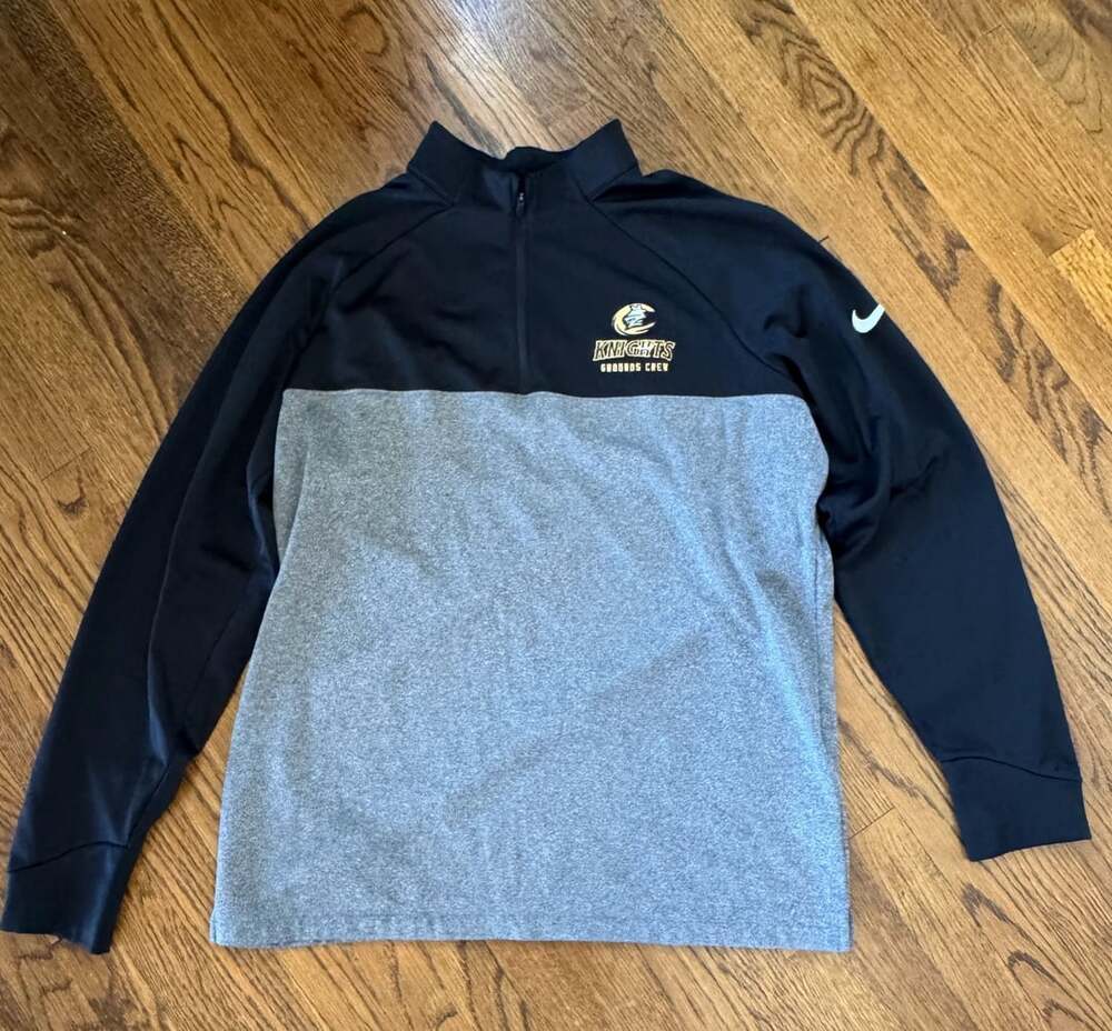 Nike Golf Quarter Zip Size L Charlotte Knights Grounds Crew